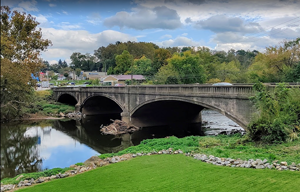 Driving bridge in Lancaster, Pennsylvania